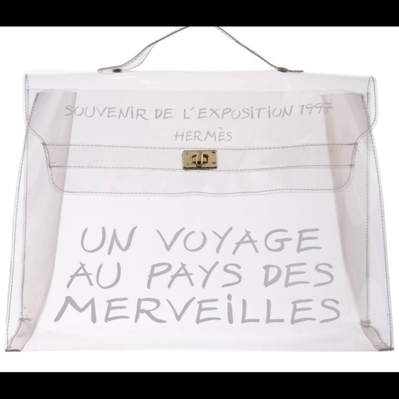 Hermes Handbags - Hermès Kelly vinyl bag